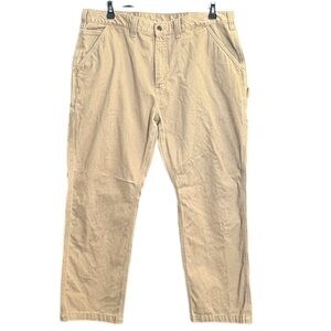 Carhartt Men's Painters Carpenter Pants 40X29 Khaki Relaxed Fit Workwear cotton